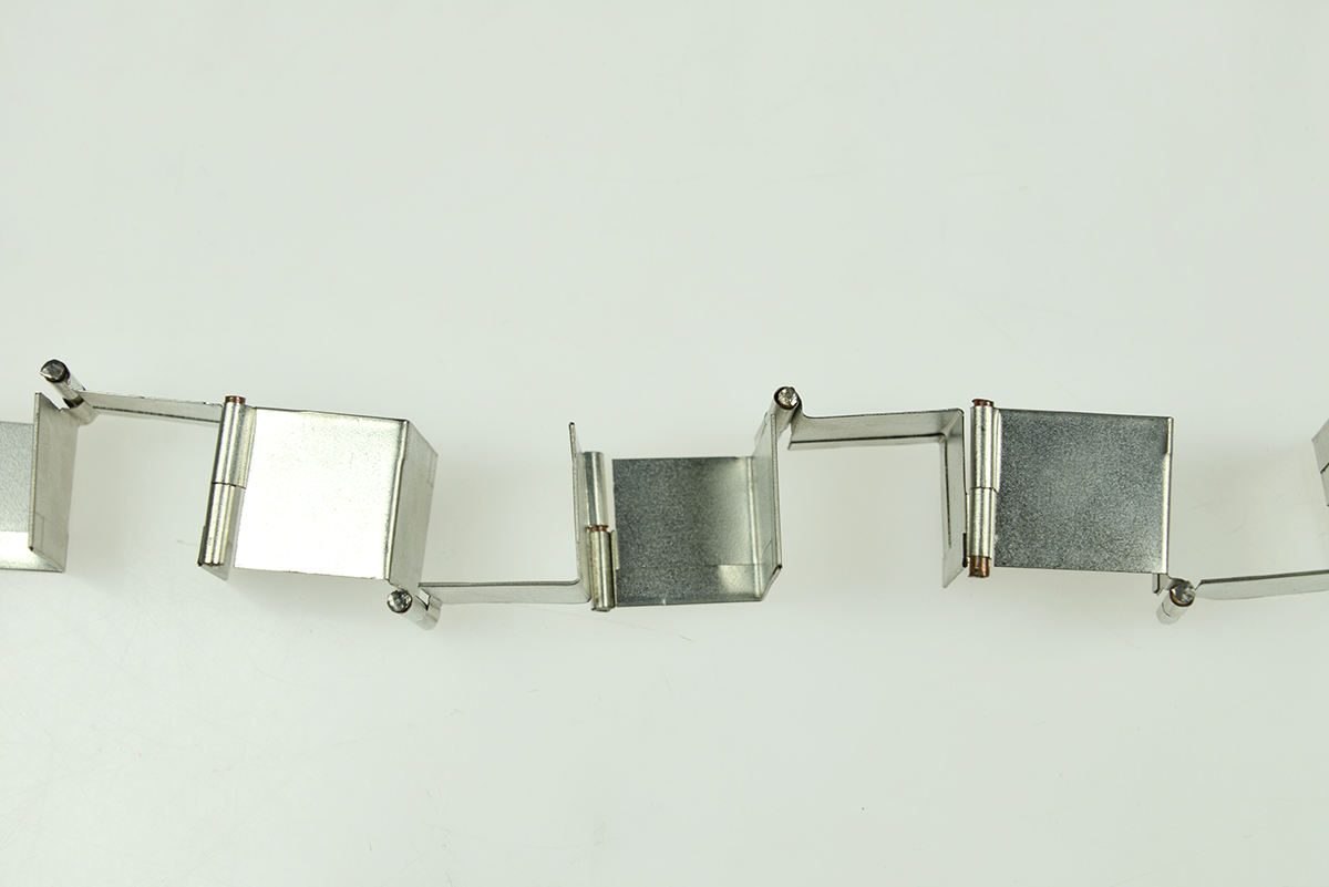 tin-plated steel jitterbug hinges finger break corner notcher peter prip risd studies Metal I