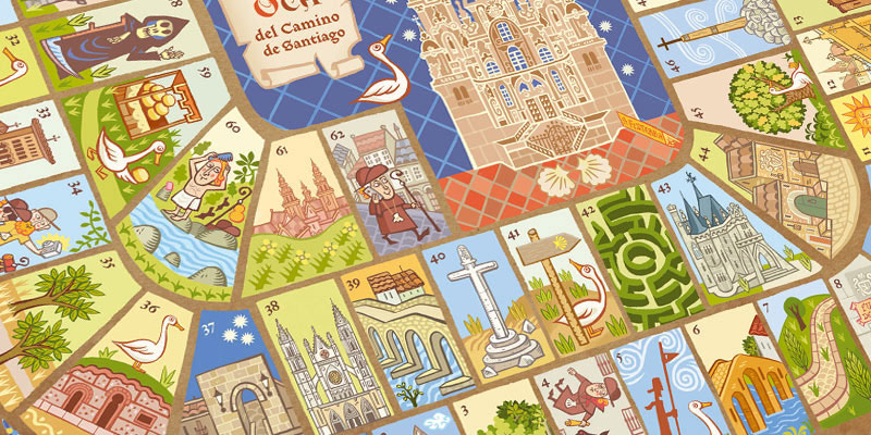 table game medieval Miniature codex Santiago cathedral saint jacques saint james history cultural heritage Oca Goose