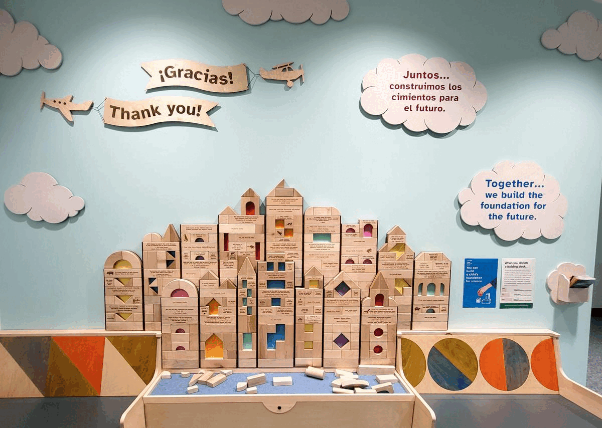 donor wall Mural playroom design