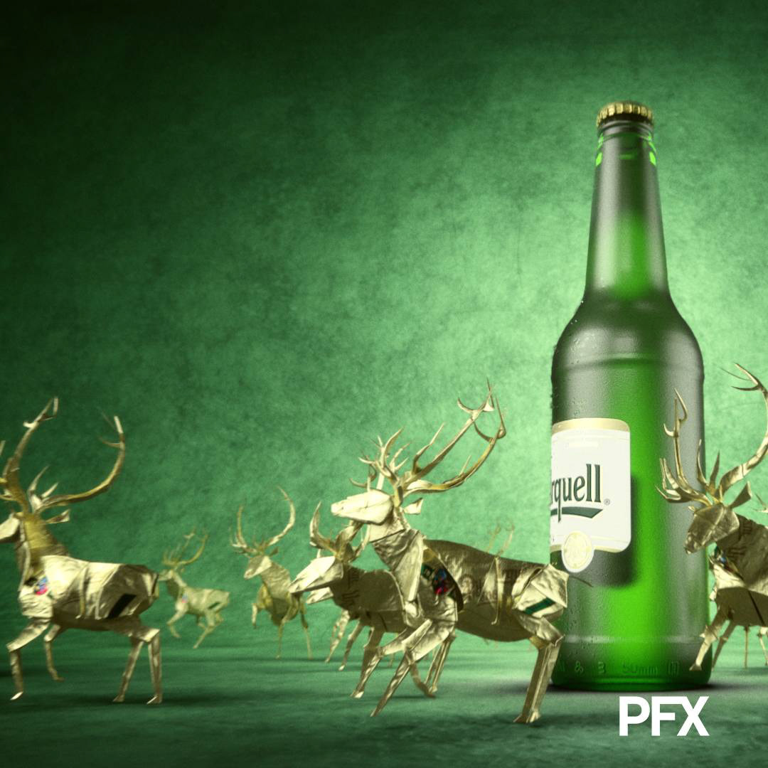 3d animated deer 3d animation Advertising  beer compositing grading TV Ad