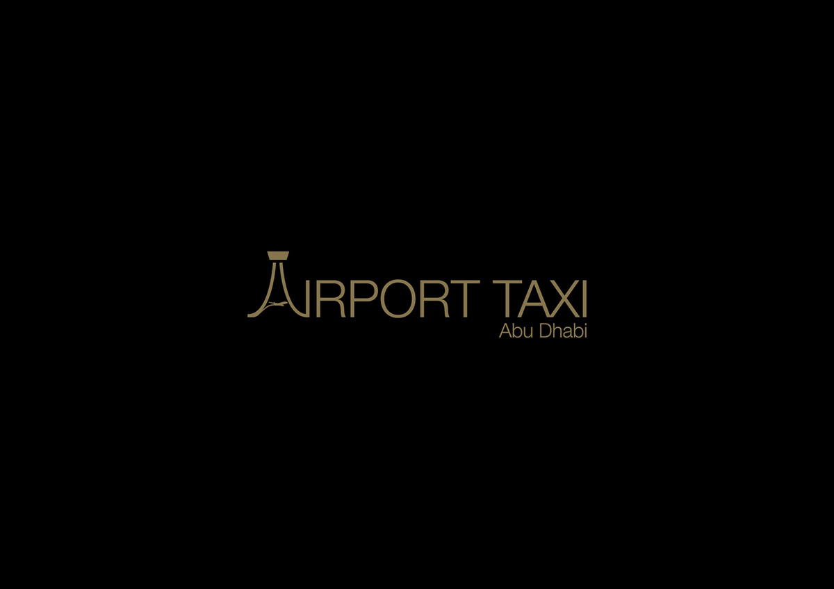 Abu Dhabi airport taxi dubai luxury City Taxi  simple marks logo logos identity