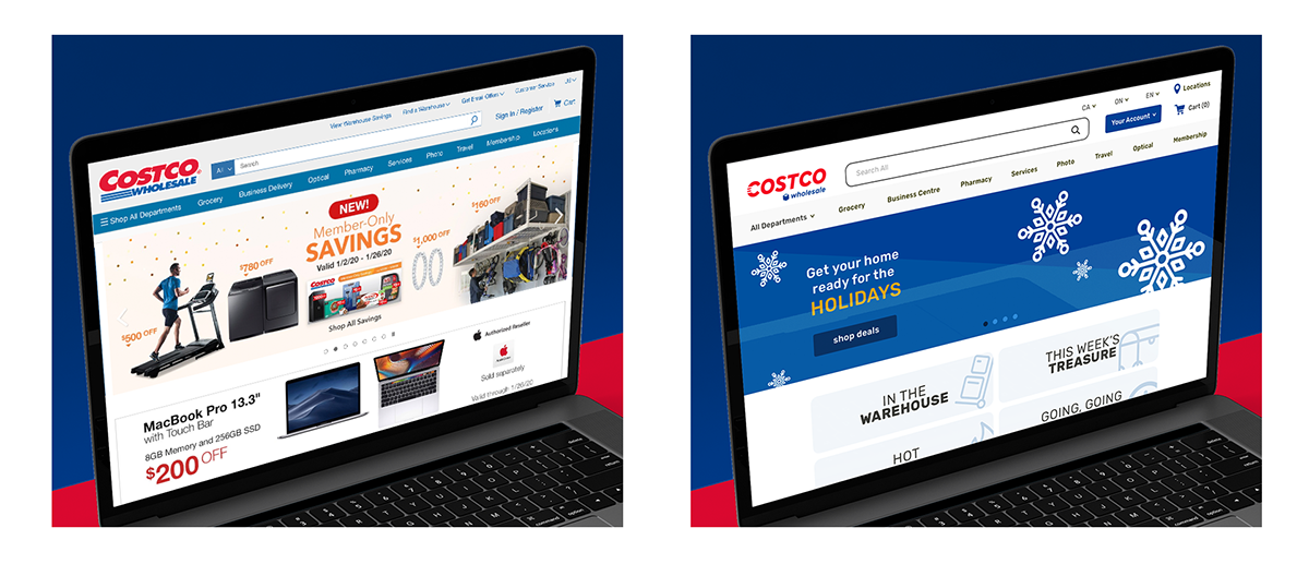 Rebrand costco store pharmacy redesign big box store creative logo membership Retail