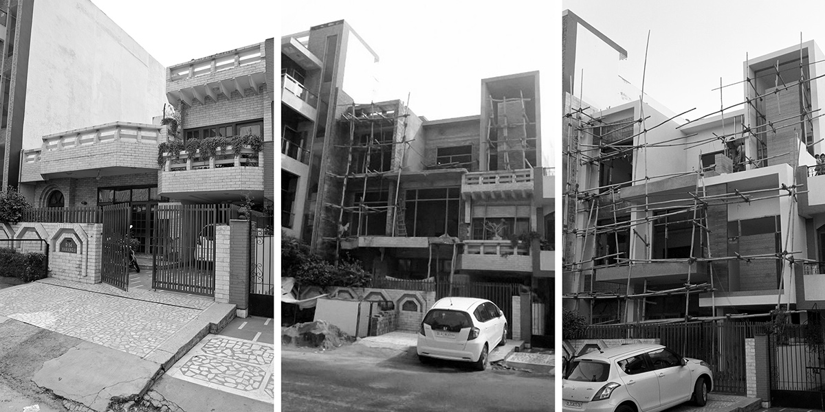 expansion Residence lantern New Delhi redesign geometric local