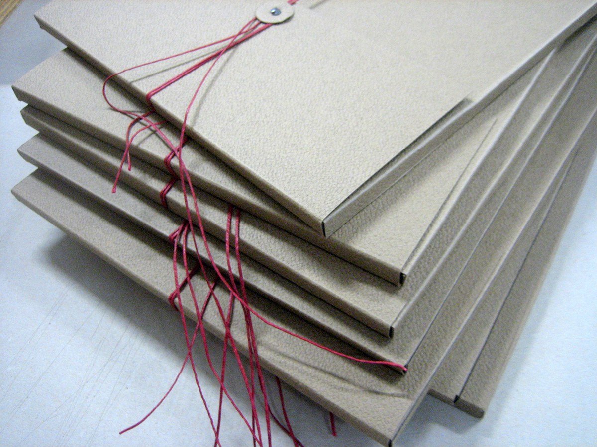 flexible paper cover Hot foil blocking Hand sewn seam