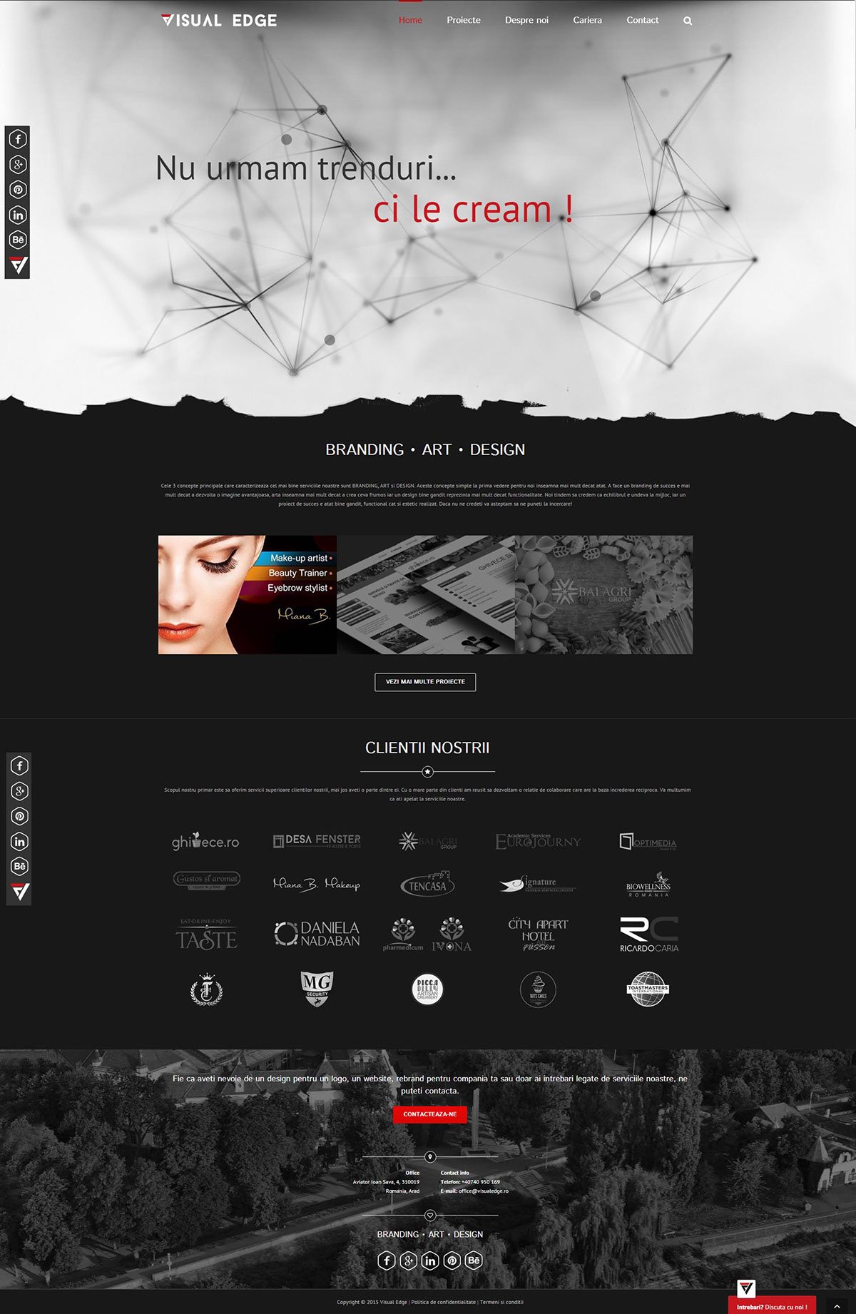 Website visual art design creative modern