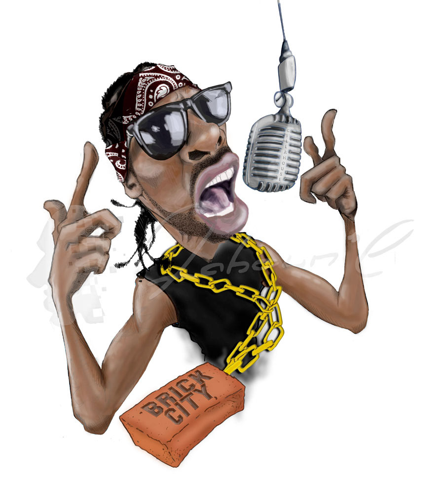 caricature   hiphop redman reggienoble funkdoctorspock faboune cover mixtape gillahouse