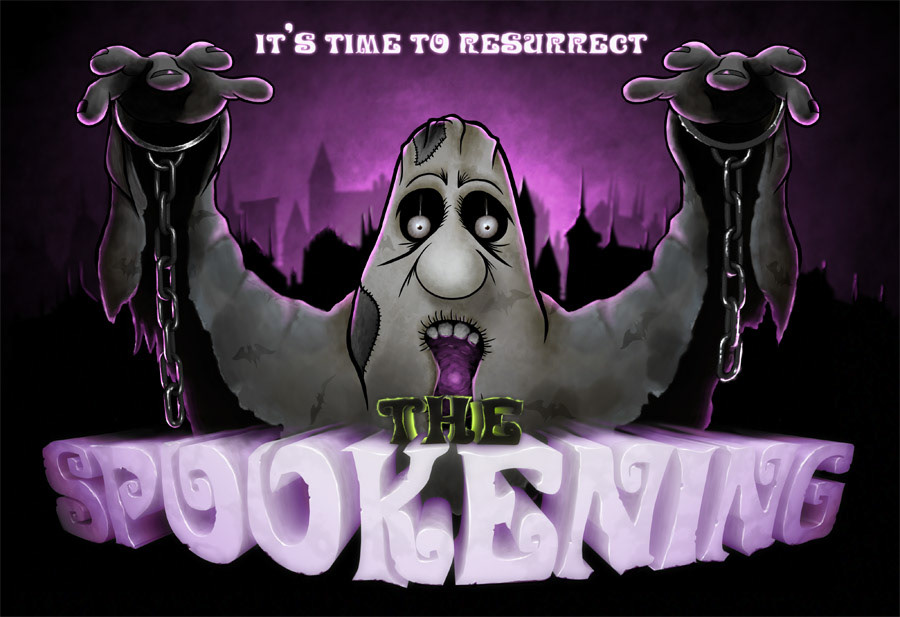 the spookening spookening game Tim Burton 3D demon Drawing  ghost haunted Indie game mobile game Retro retro game spirit