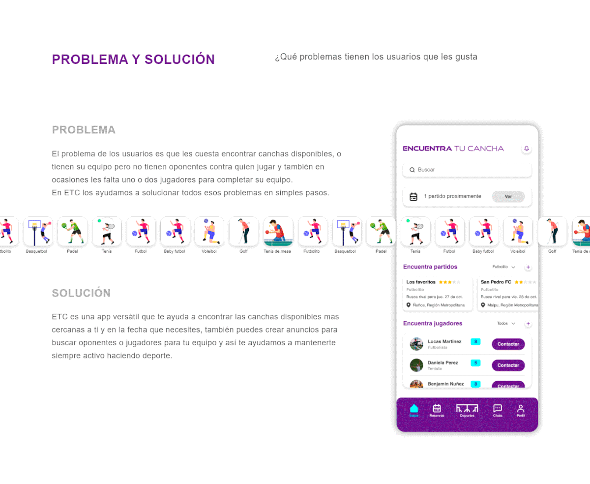 app Deportes diseño gráfico UI ux