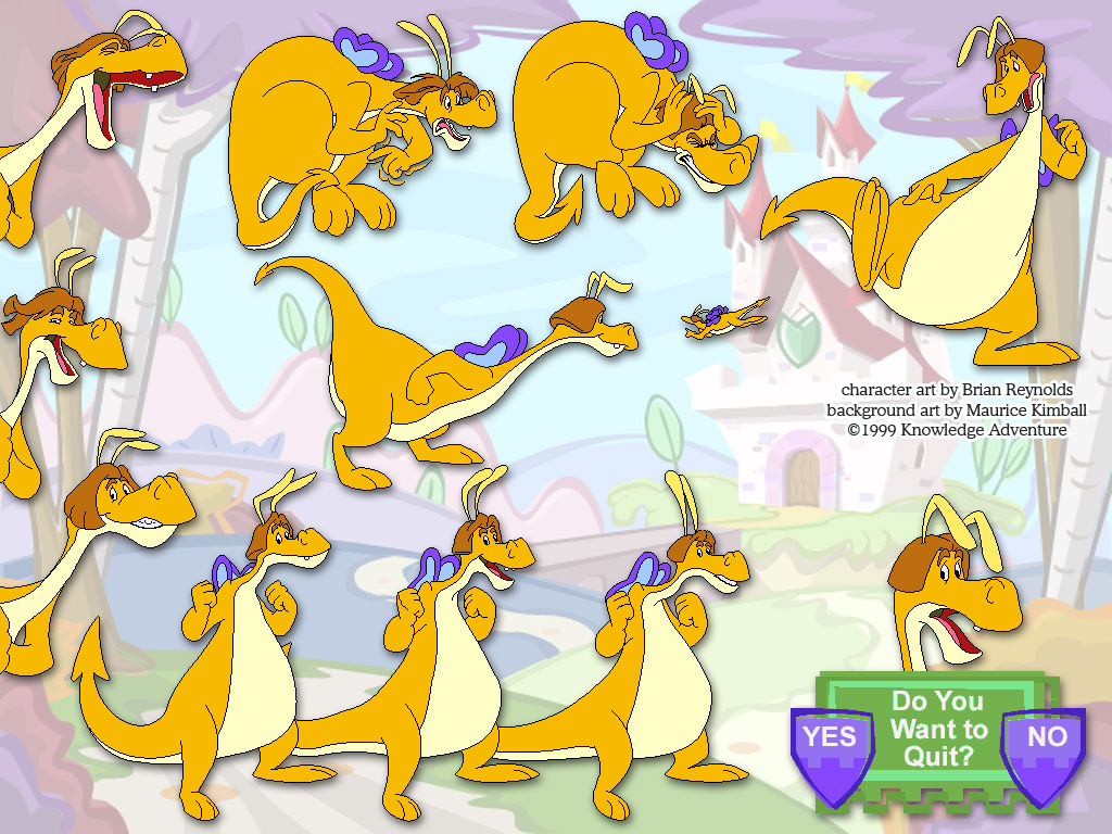 Spyro the Dragon Knowledge Adventure children's educational software