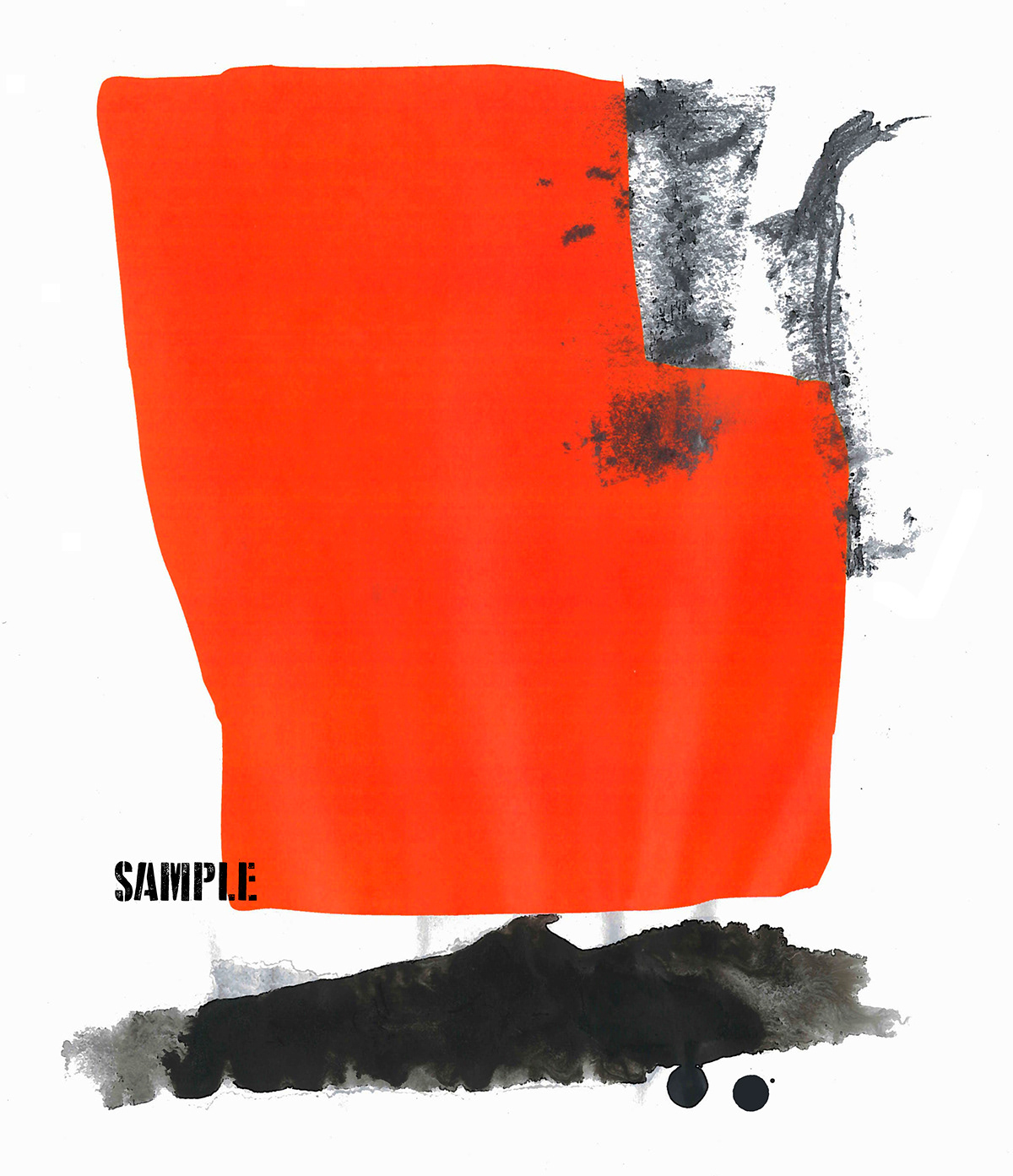 conceptual art sampling abstract orange Minimalism
