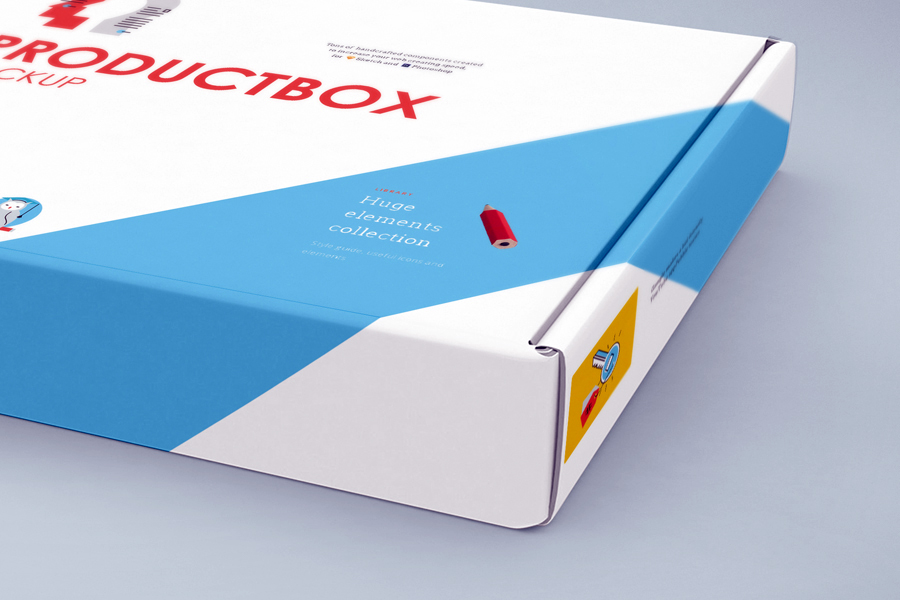 box box presentation decoration box horizontal box mock-up mockup package box paper box valentine box
