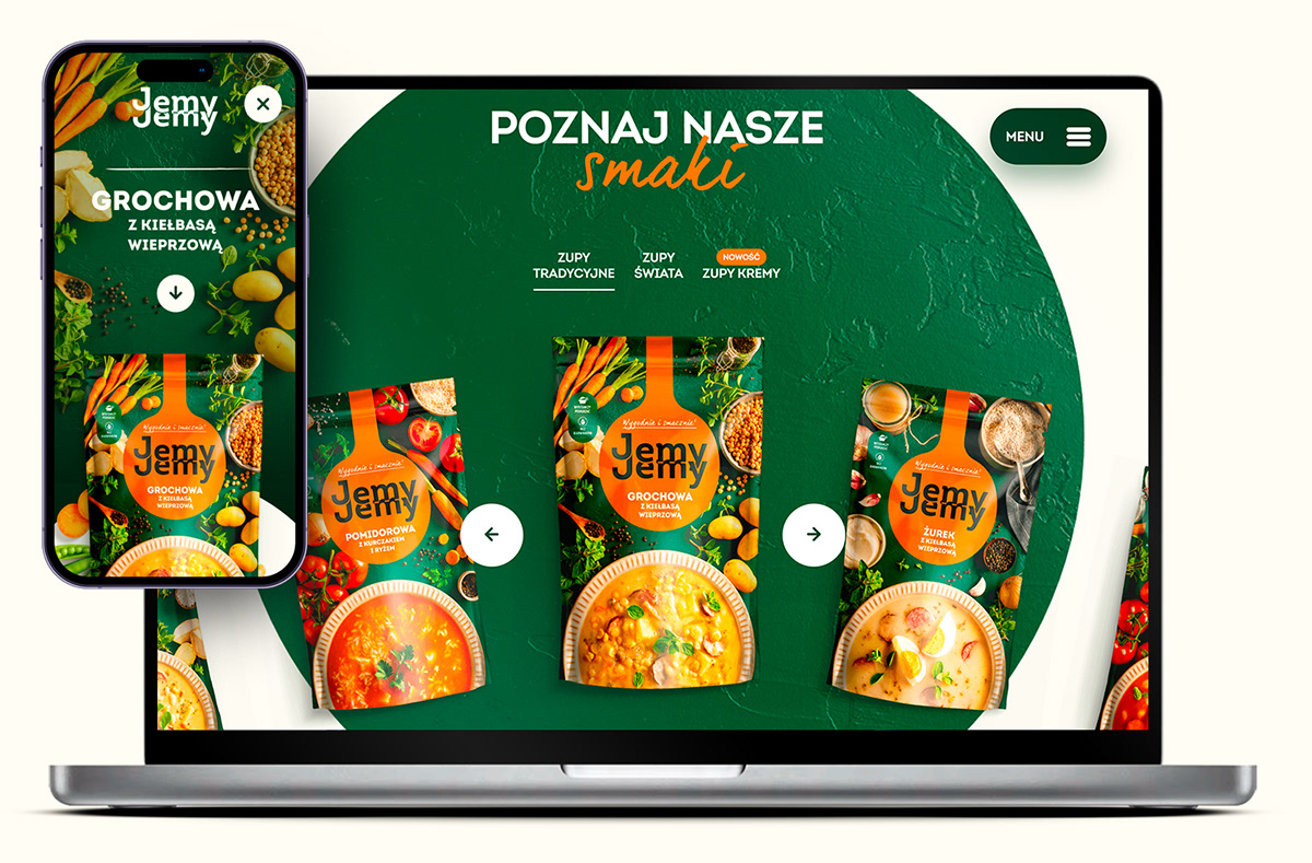 bag Food  Food Packaging Packaging packaging design print print design  Soup visual identity Website