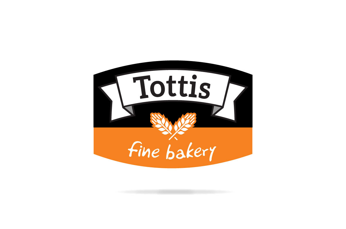 Logo redesign tottis bakery bruscettini Croissants food logo greek products greek logo 