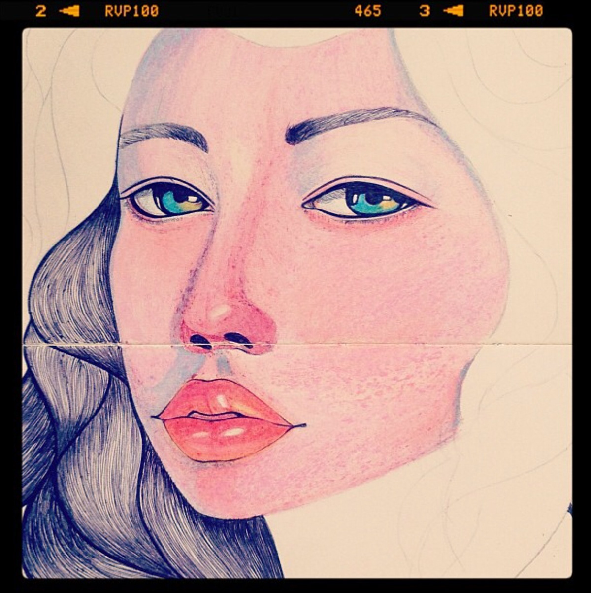 pencil pen sketchbook watercolor ColorPencil portraits realistic
