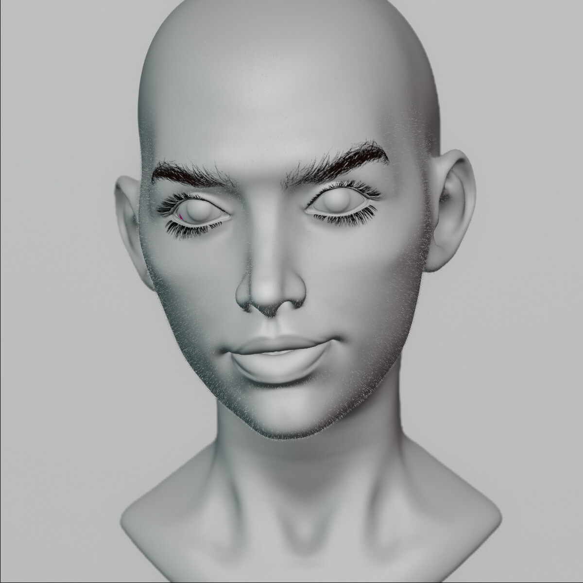 b3d beauty blender Character design  Cycles render human face person Realism