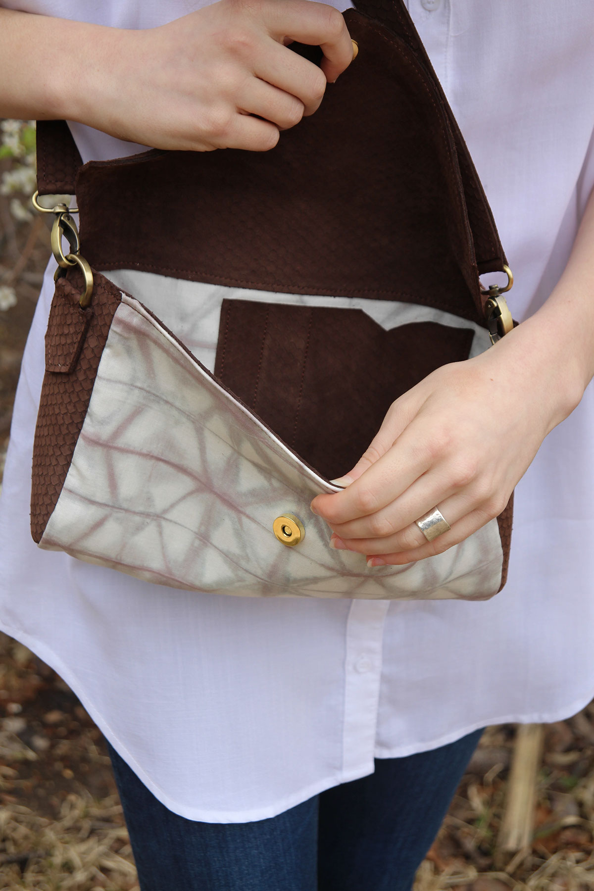 accessory design shibori hand dyed bag design sewing clutch bag