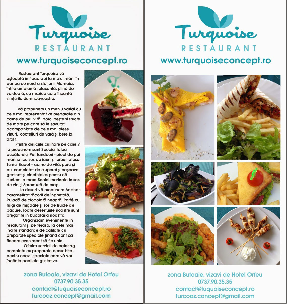 book flyer FOOD INDUSTRY meals menu offer restaurant