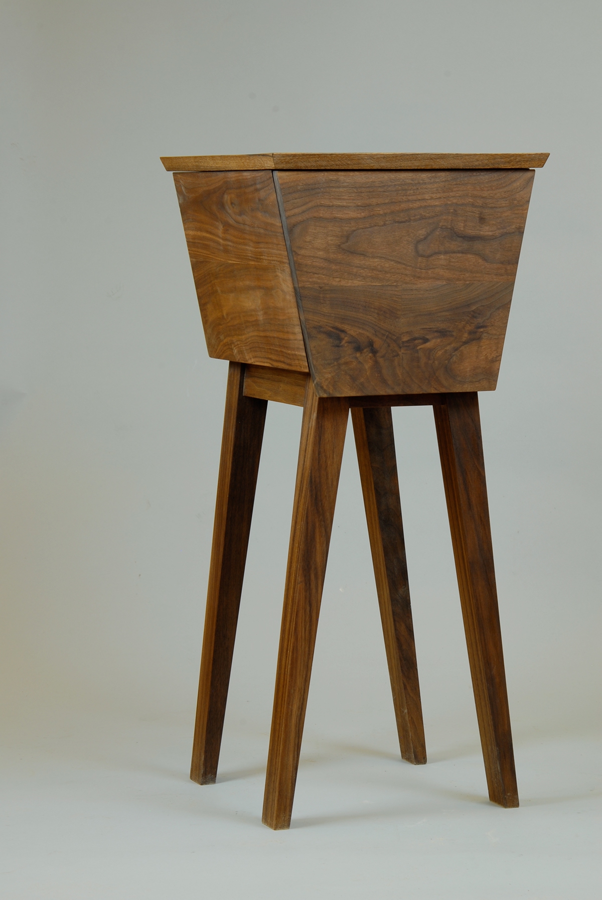 furniture table drawer Playful tall walnut Angles