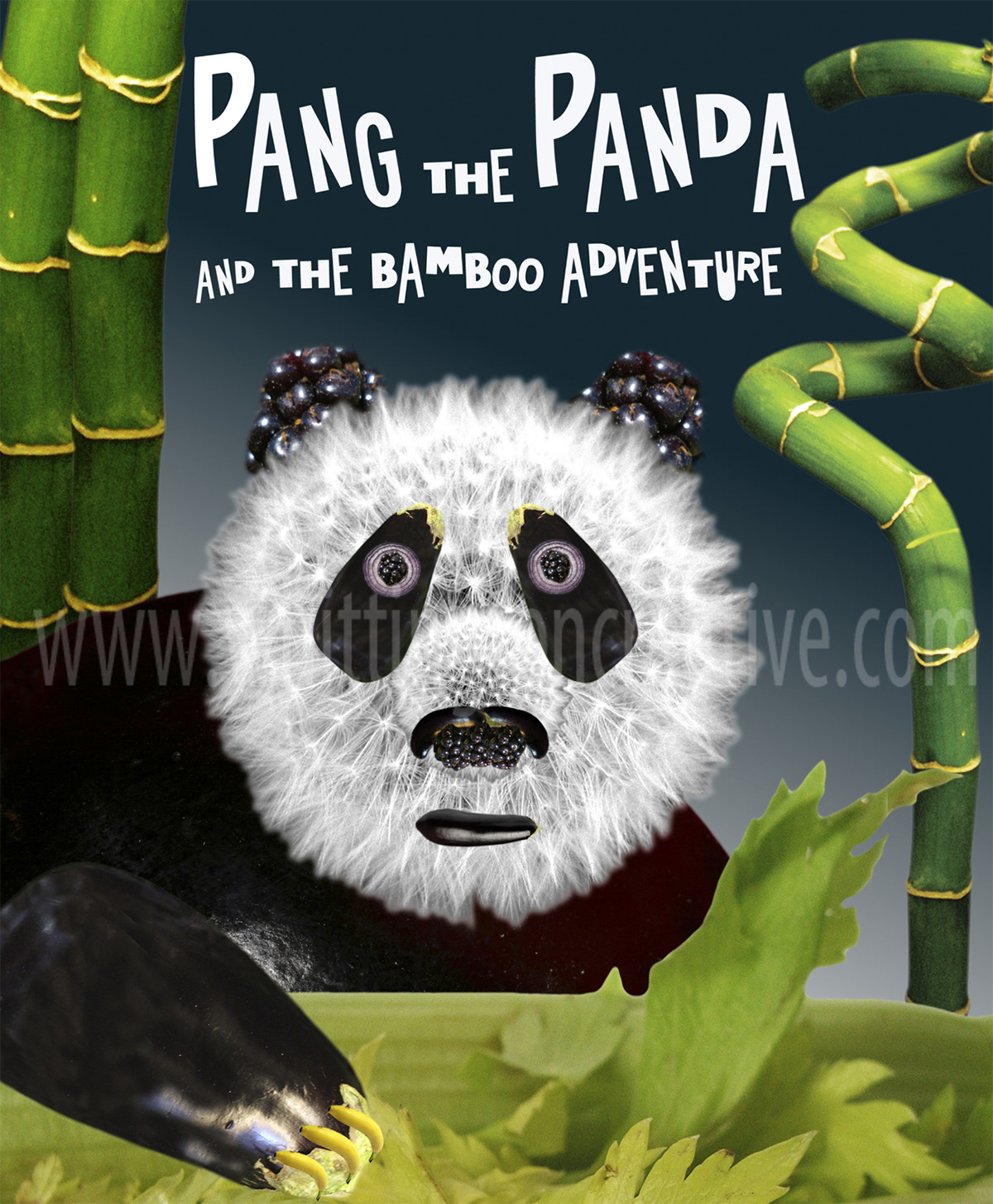 Panda  digital illustration photoshop selection project