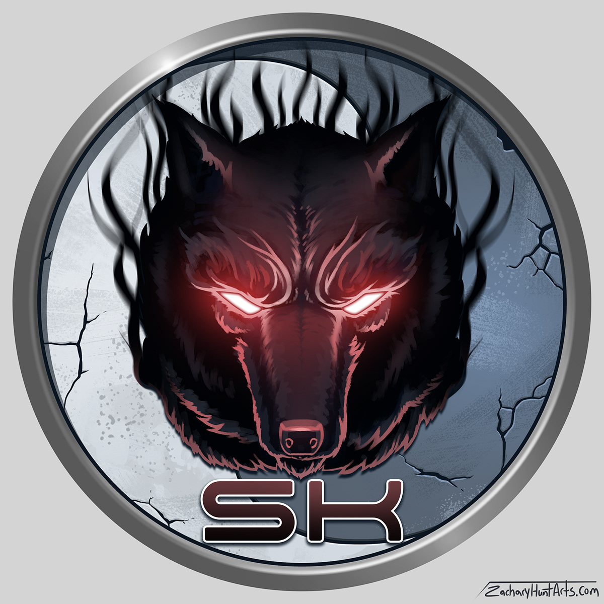 2d artist Digital Art  freelancers game artist ILLUSTRATION  Job Search logo Logo Design Twitch wolf