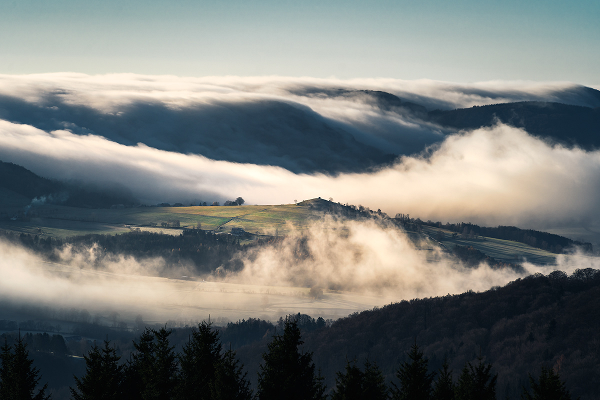 berge Deutschland fotografie herbst Hessen Landschaft natur nebel Rhön martin morgenweck