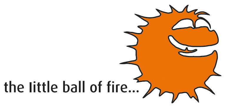 logo comedian Sun Illustrator adobe little ball of fire