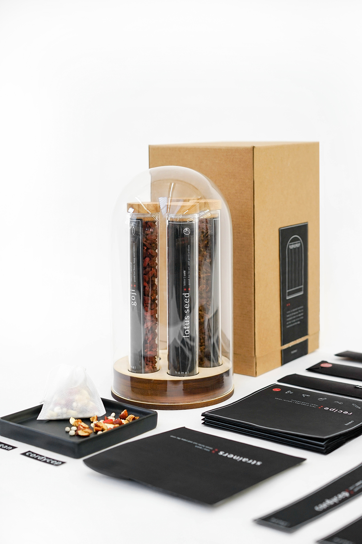 Food  Packaging chinese herbs ingredients design refillable Authentic exotic adobeawards