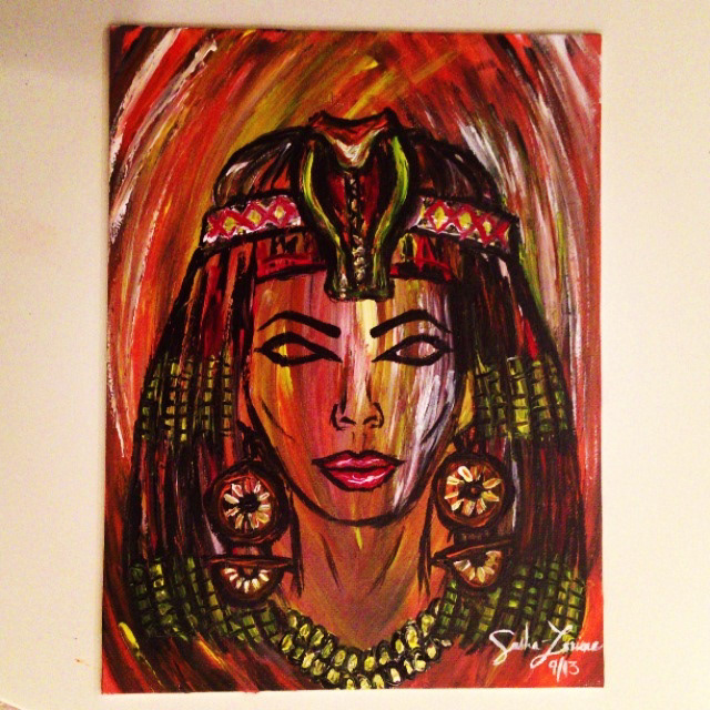 cleopatra queen royal woman abstract