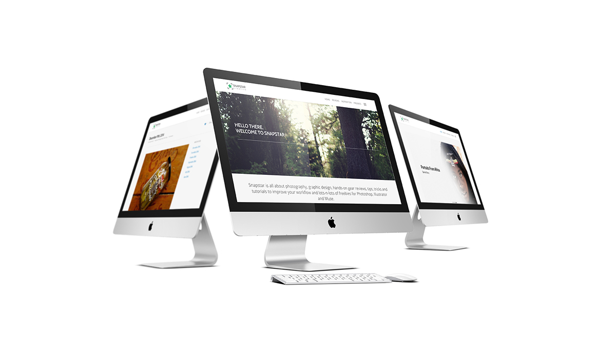 Responsive Web UI Blog design creatives