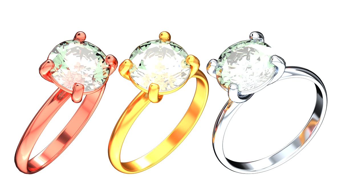 blender 3D jewelry rings diamond  ring Render