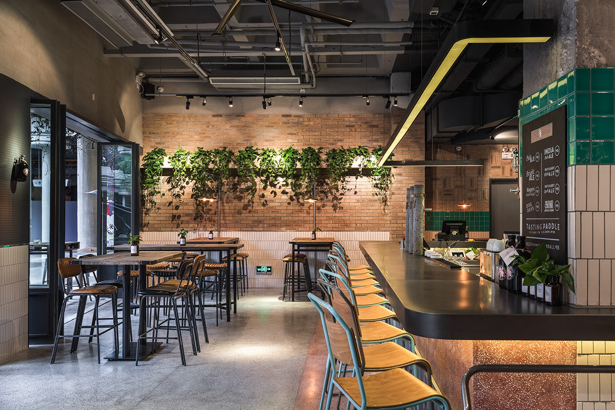 craft beer little creatures hcreates hannah churchill shanghai bar found158 interior design  Bar Design cool bar taps