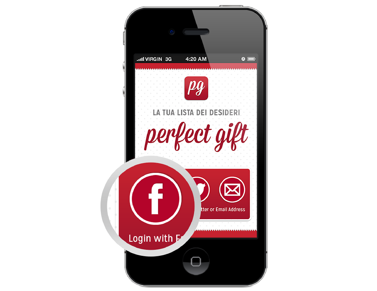 app gift application Web mobile iphone