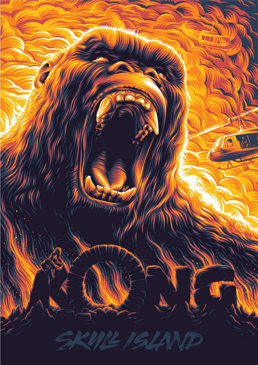 kong poster vector movie poster