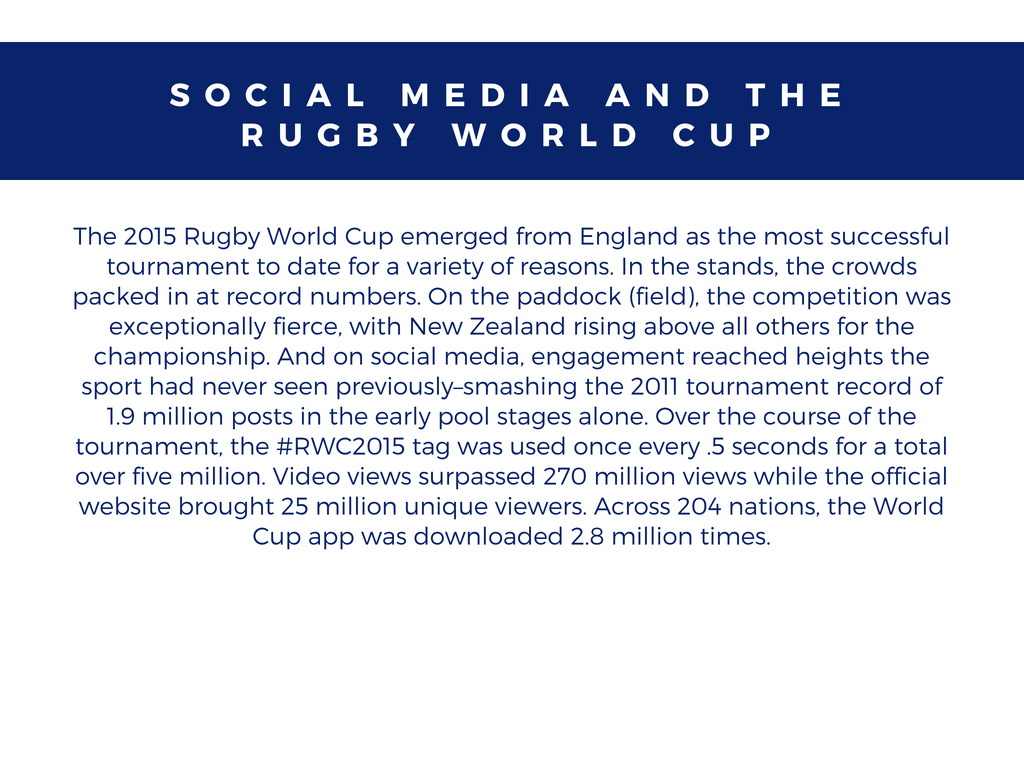 south africa Rubgy sports social media