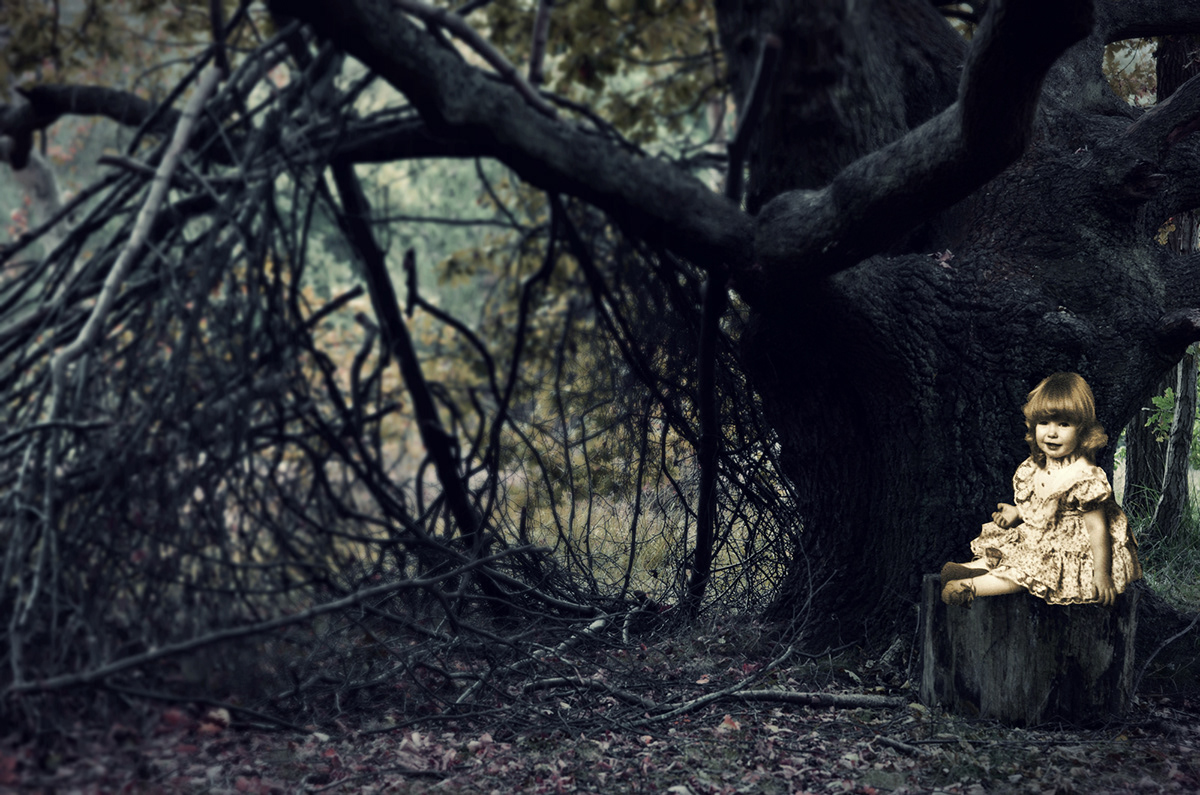 wood Spirits forest suspense horrow creepy dark whimsical