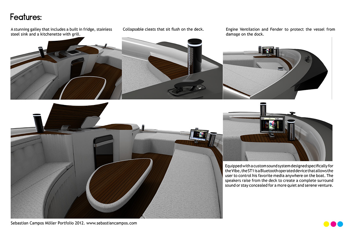 boat marine speed elegance luxury Tender vibe Yacht Design Marine design  Industrial Design sound