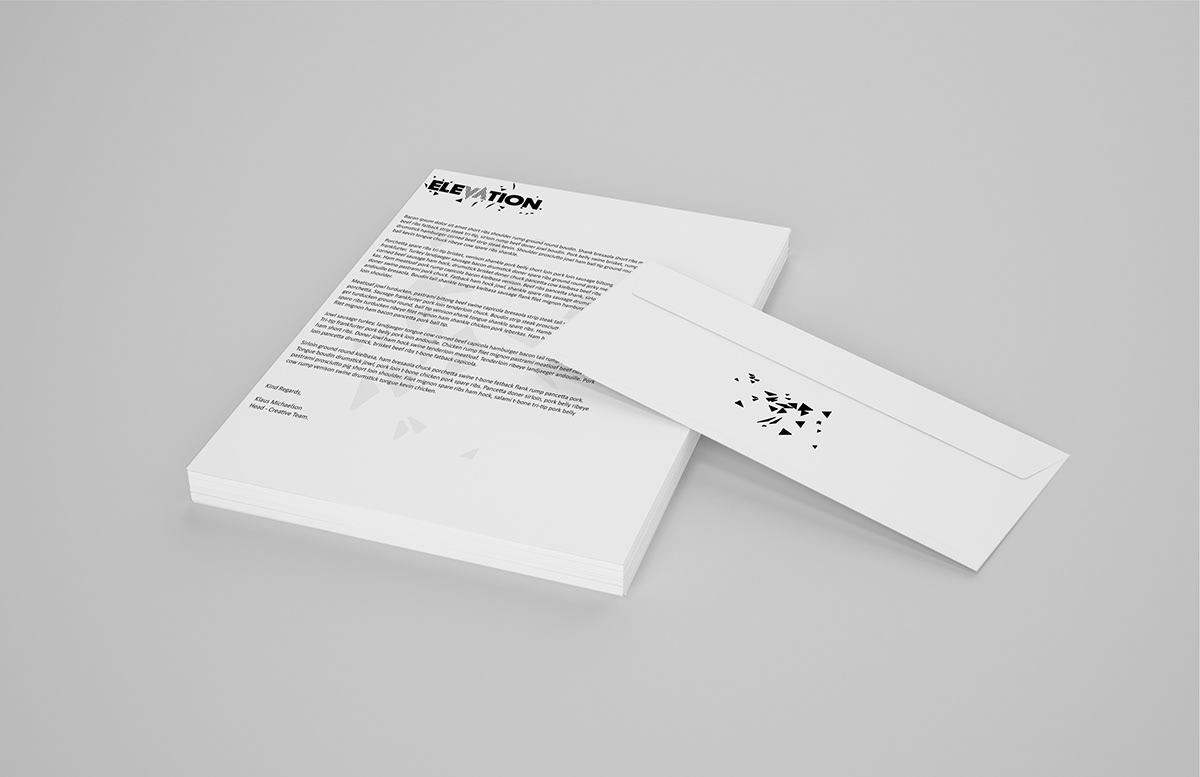 brand typo business cards Anstract company