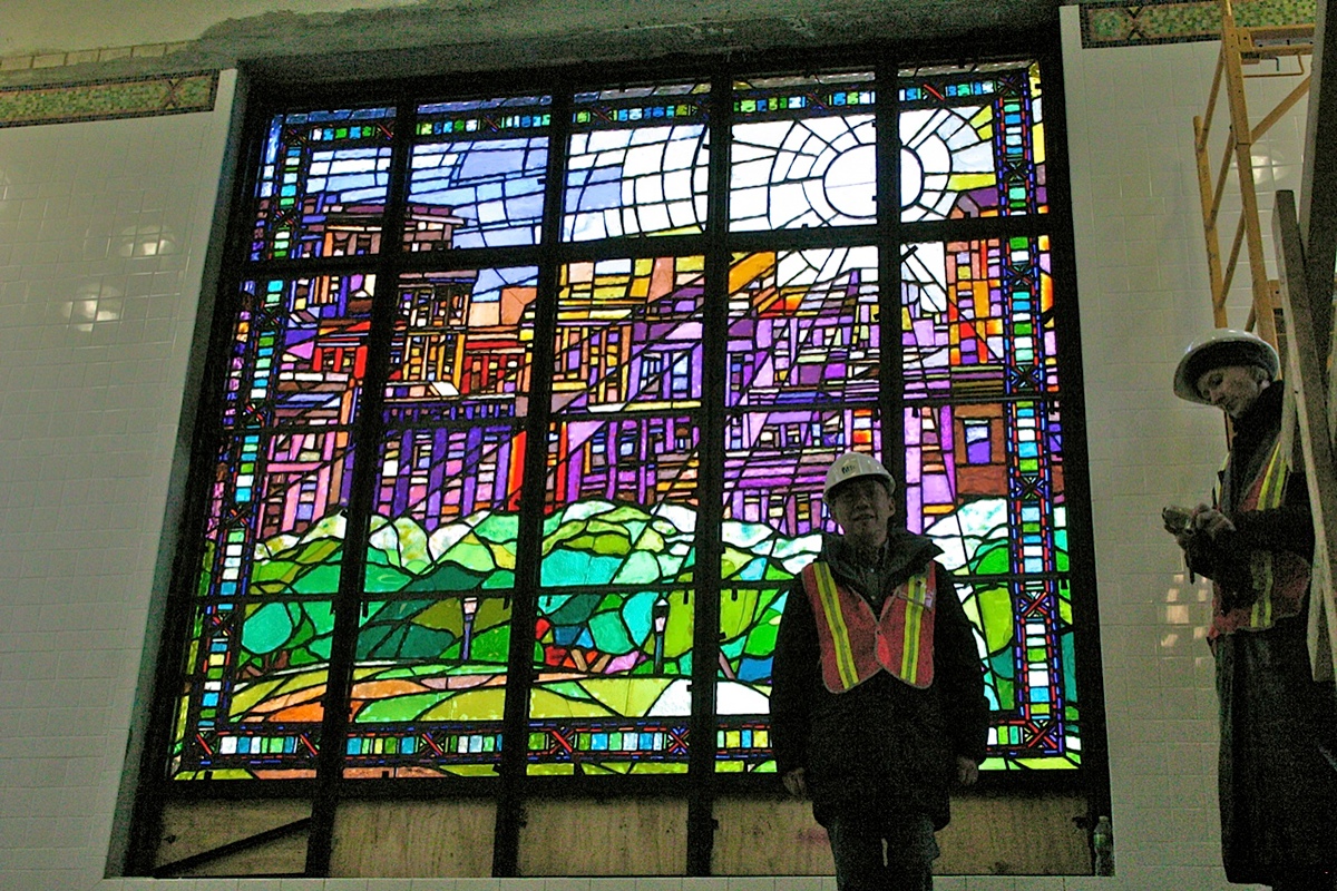 public art projects  Subway Art Mural Design Public installations  Murals Paintings stained glass