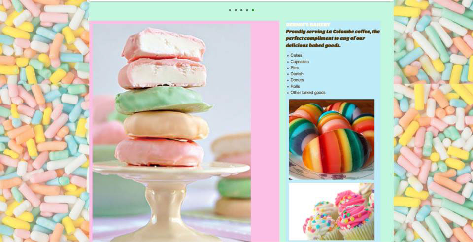 homepage Website concept Fun Food  desert css flexslider lightbox HTML html5
