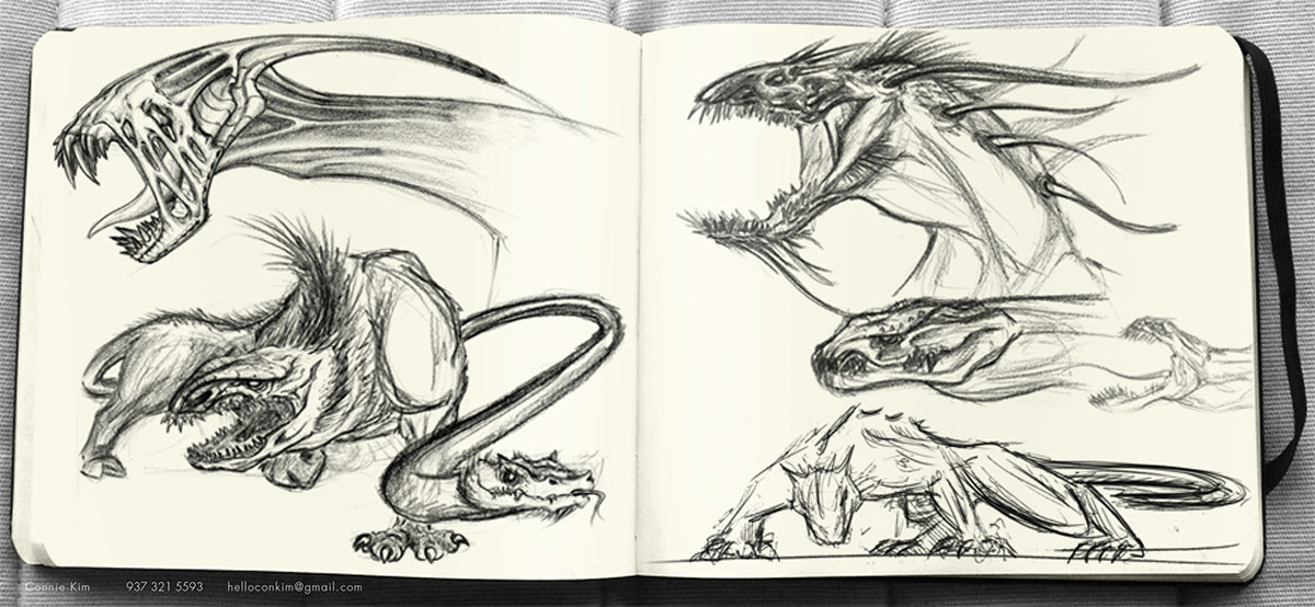 creatures monsters sketches sketchbook dragon concept art creature art toys concept Renders animals Fun cool Scary