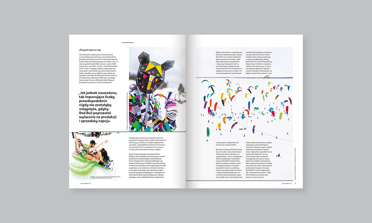 magazine business&more mBank magazine layout business Layout