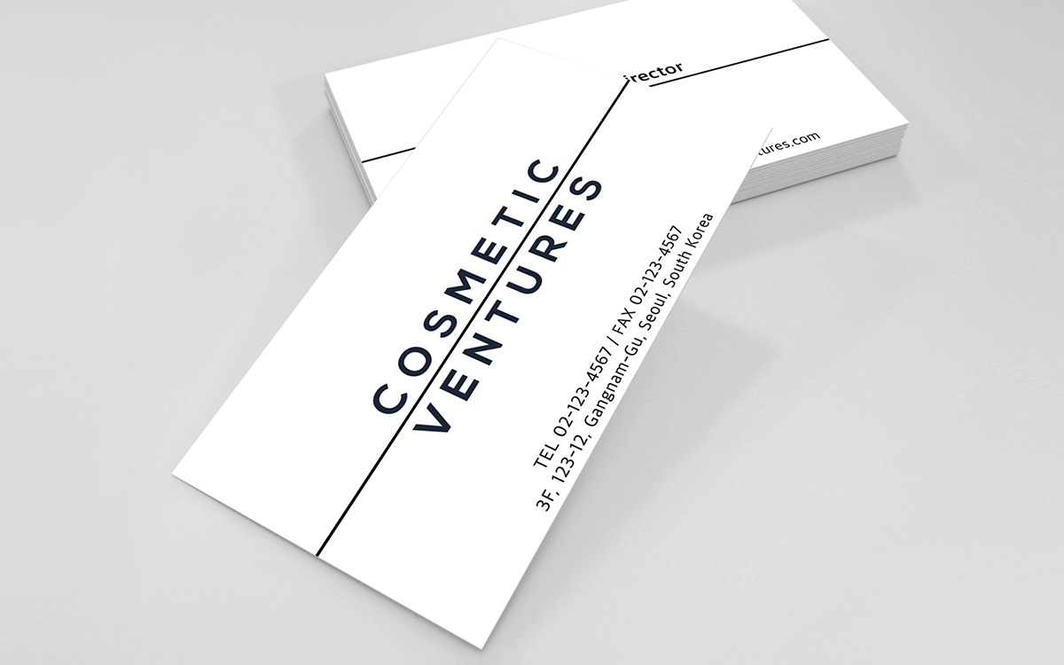 business card branding  Cosmetic Startup