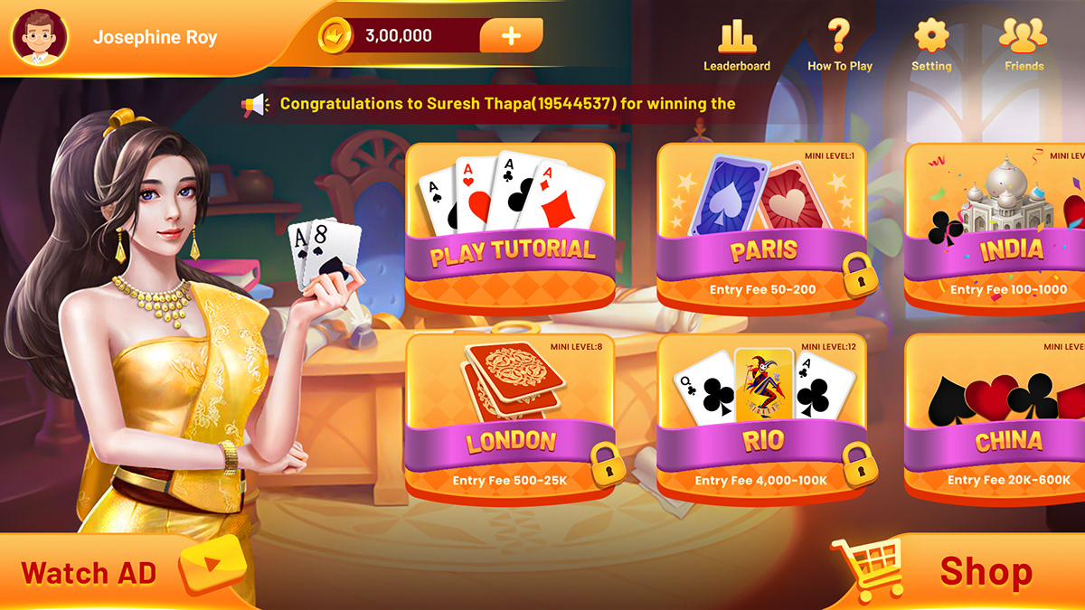 rummy Poker game design  UI/UX ui design game Poker Game game ui uiux user interface
