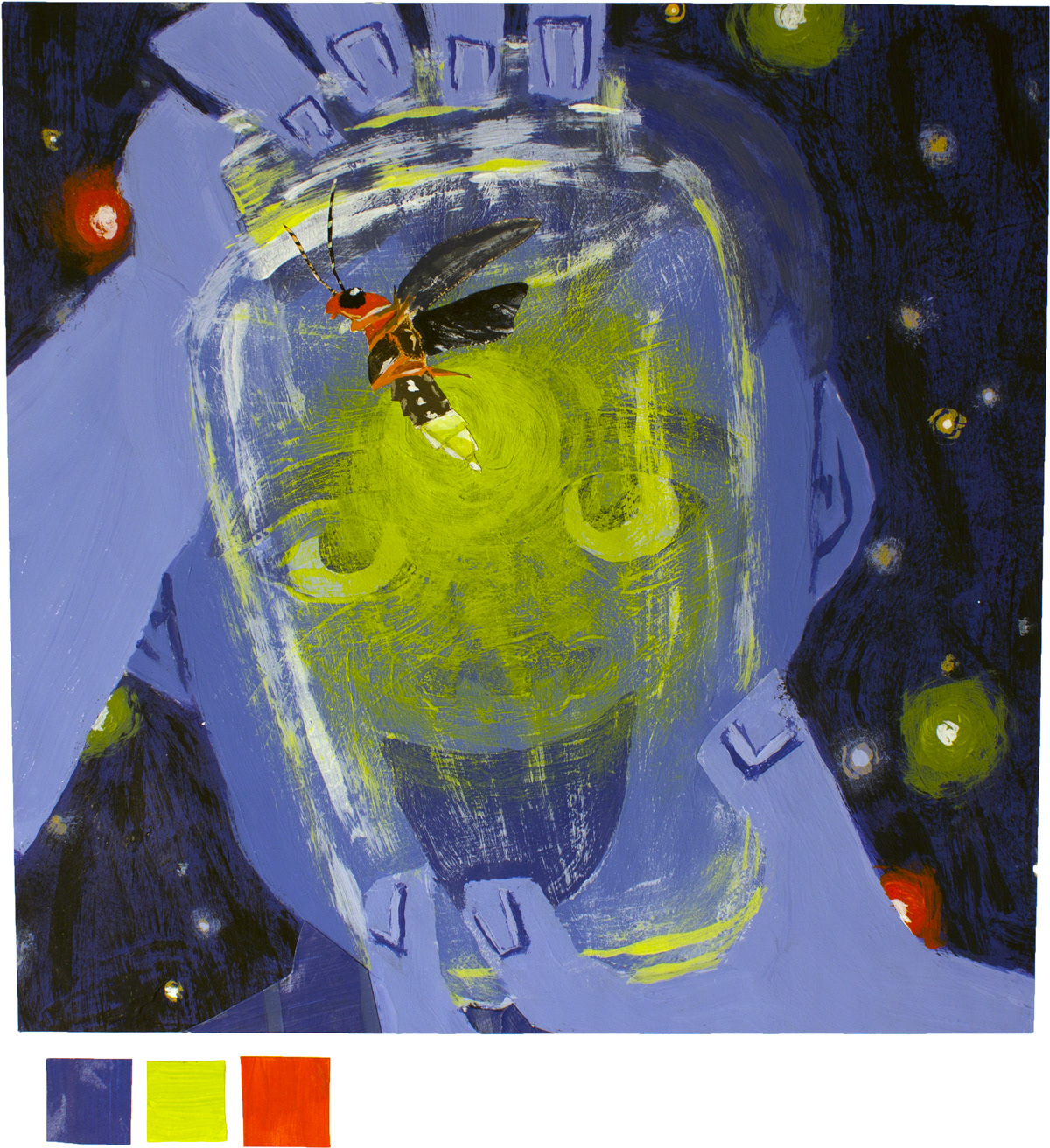 jlefevre jamie lefevre lefevre firefly lightning bug Insects bugs children's illustration children