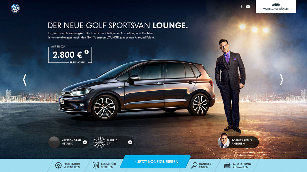 VW Club & Lounge Web Special :: Behance