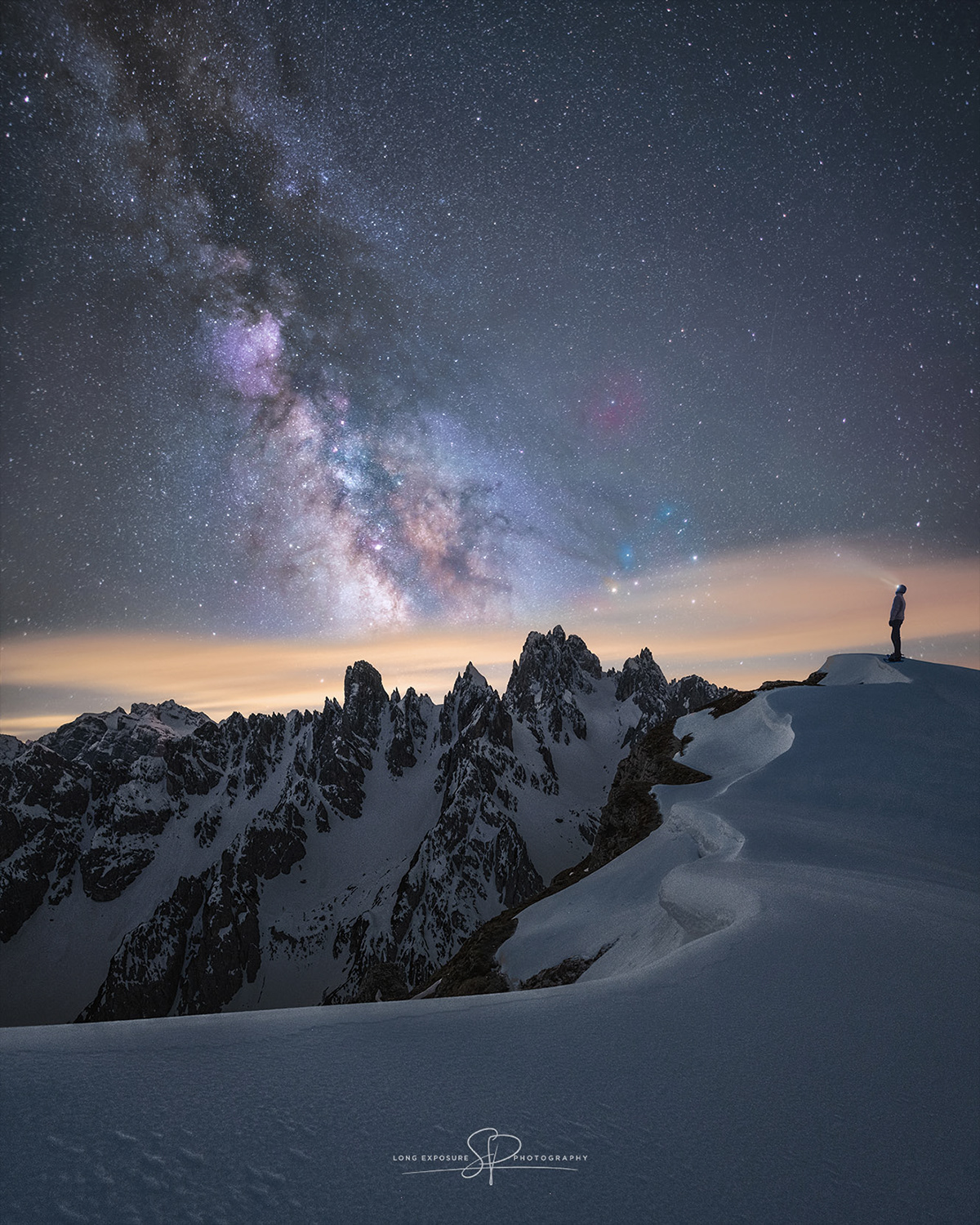 astrophotography dolomites hiking Landscape milky way mountains photographer Photography  shooting stars
