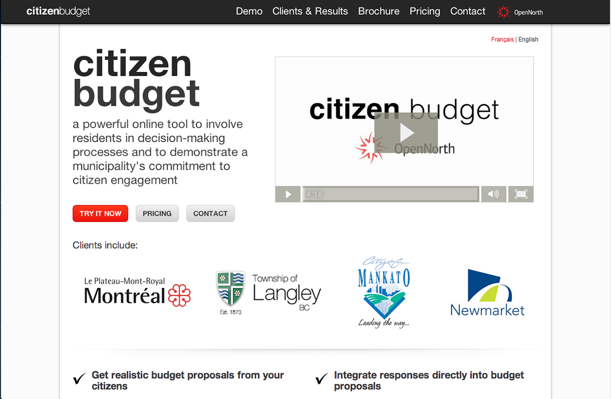 Responsive Webdesign Website microsite open government nonprofit NGO