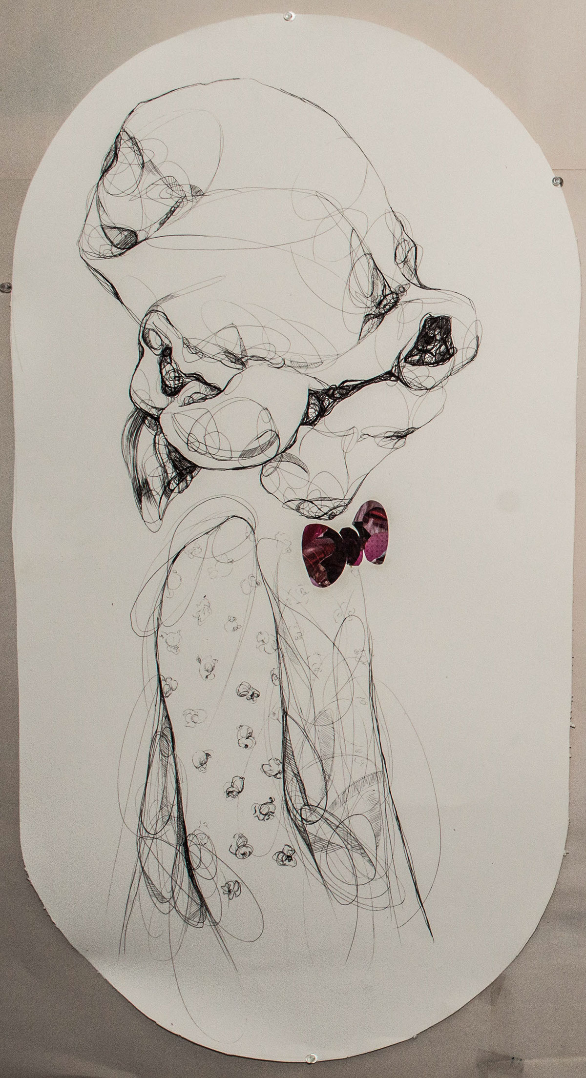 MICA popcorn Illustrative sketch line Undergraduate elaine nguyen pen series portrait colossal madethis