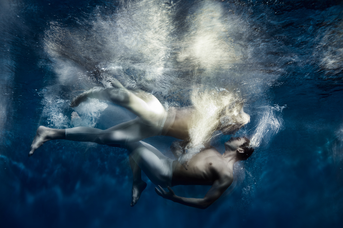 under water dancer ballet freedom water blue men worlds