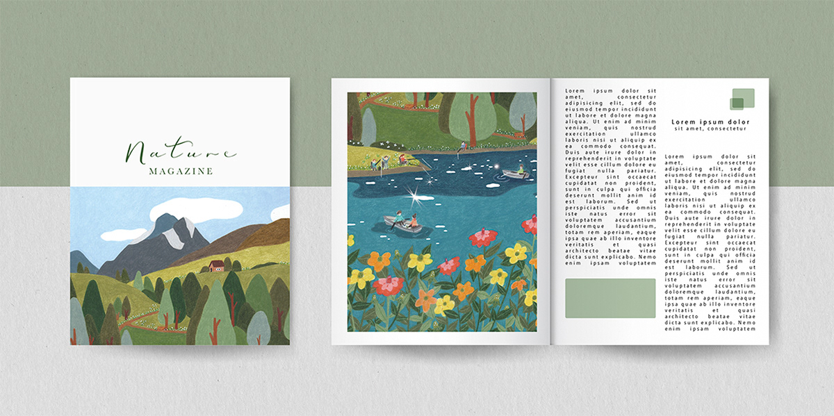 汪汪快遞 植物イラスト Illustrator artwork landscapedrawing travelillustration tripdrawing bookcoverillustration